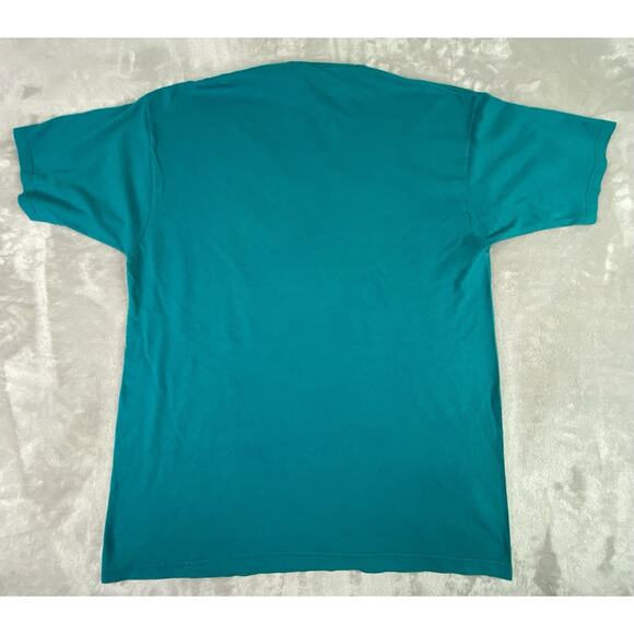 Vintage | Reebok | Miami Dolphins Embroidered Tee Shirt | Mens L | Rare - Picture 6 of 7
